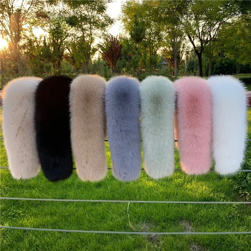 Women'S Fashion Parka - Women Faux Fox Fur Collar Shawl