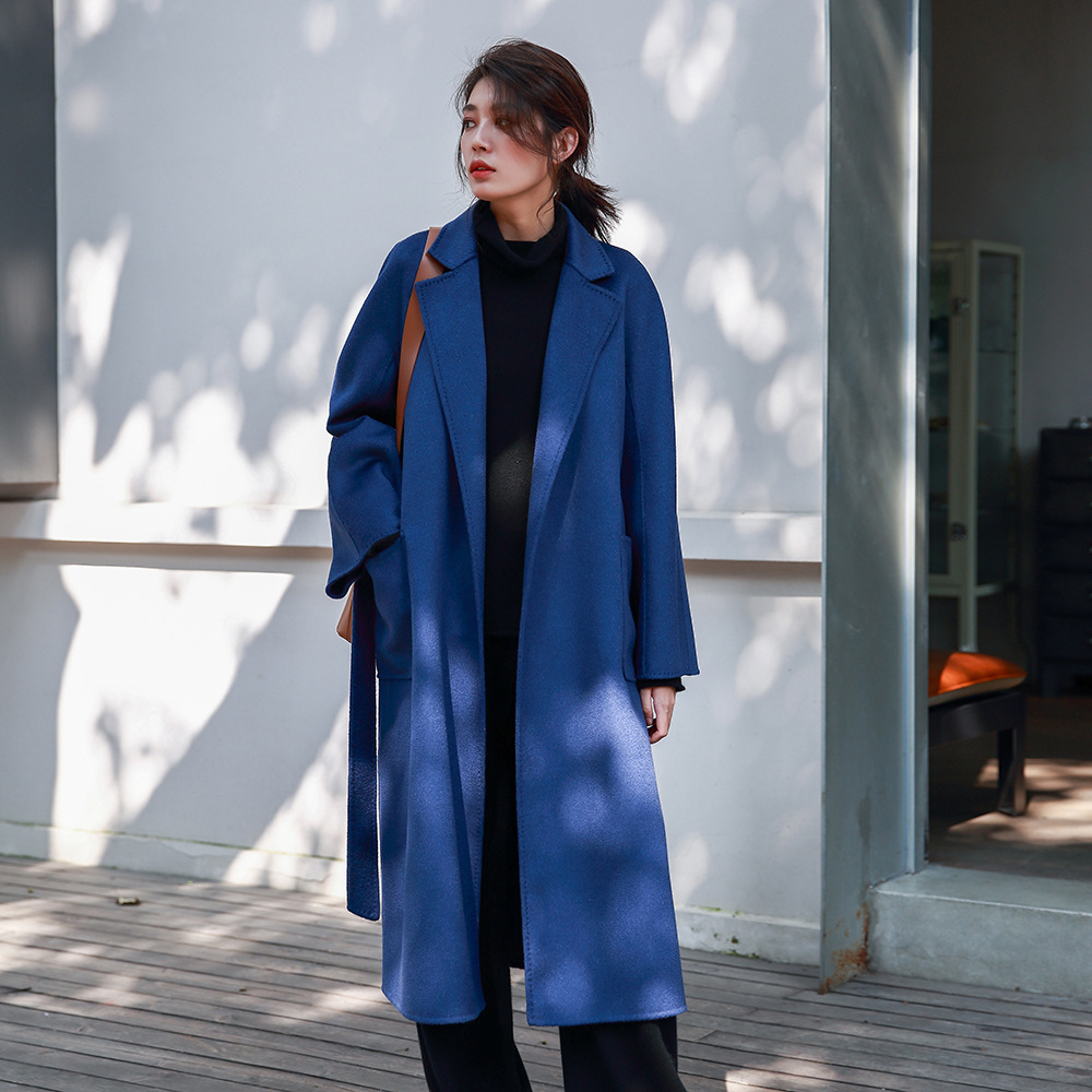 Women'S Fashion Blazer - Allingentle Women's Long Coat Flat Collar