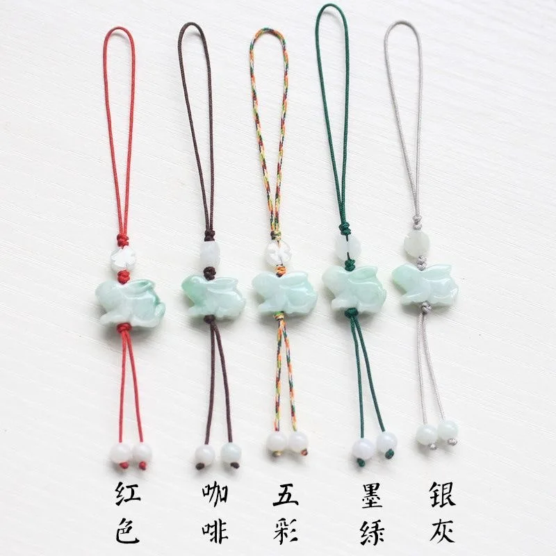 Women Fashion Rings - Customization Natural Emerald Chinese Rabbit DIY