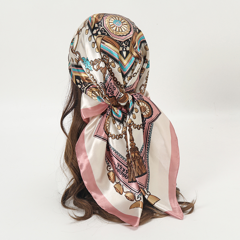 Satin Square Scarf Women Musli - Women'S Fashion Headbands review and price
