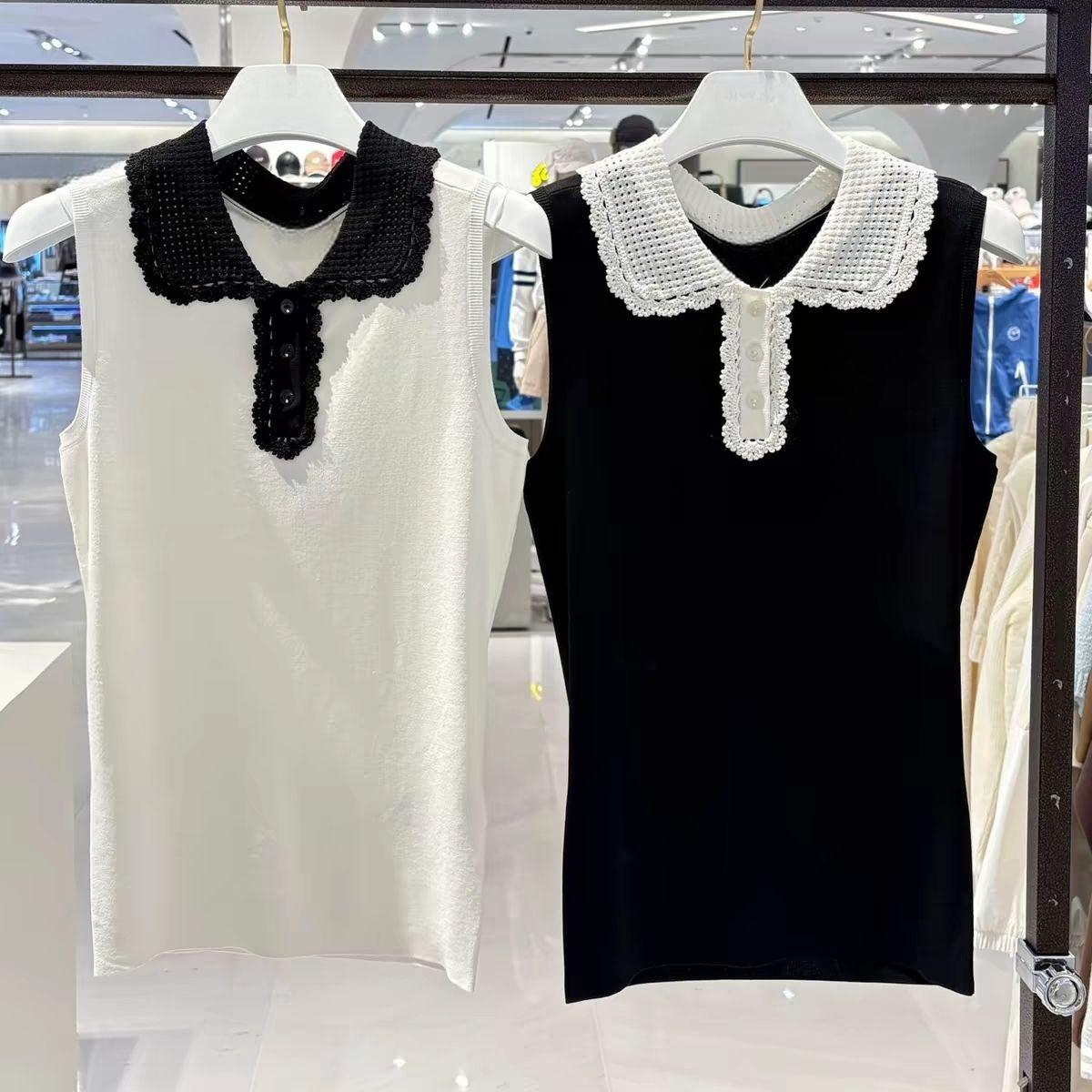 Women Lapel Knit Golf Vest 202 - Women'S Fashion Vest Tops review and price