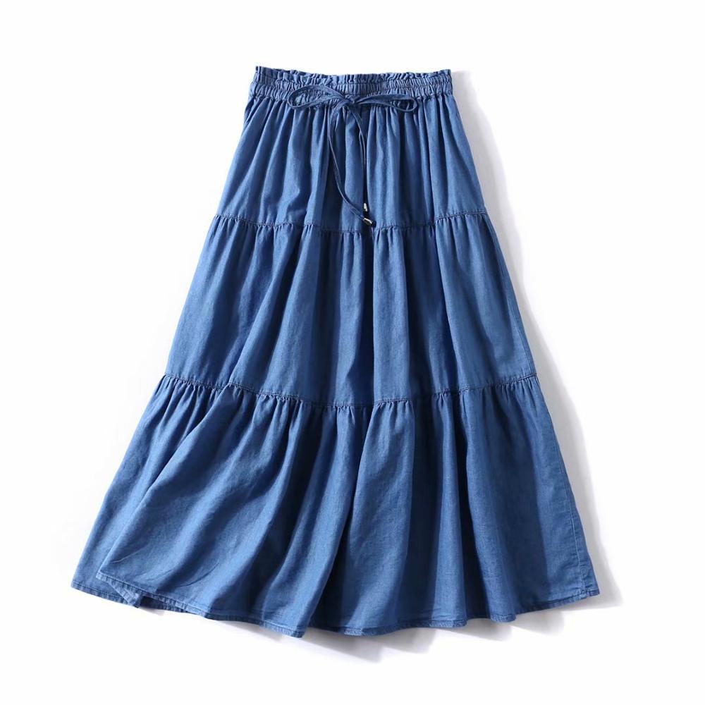 Women' Pleated Denim ruffled s - Pleated Skirt Women review and price