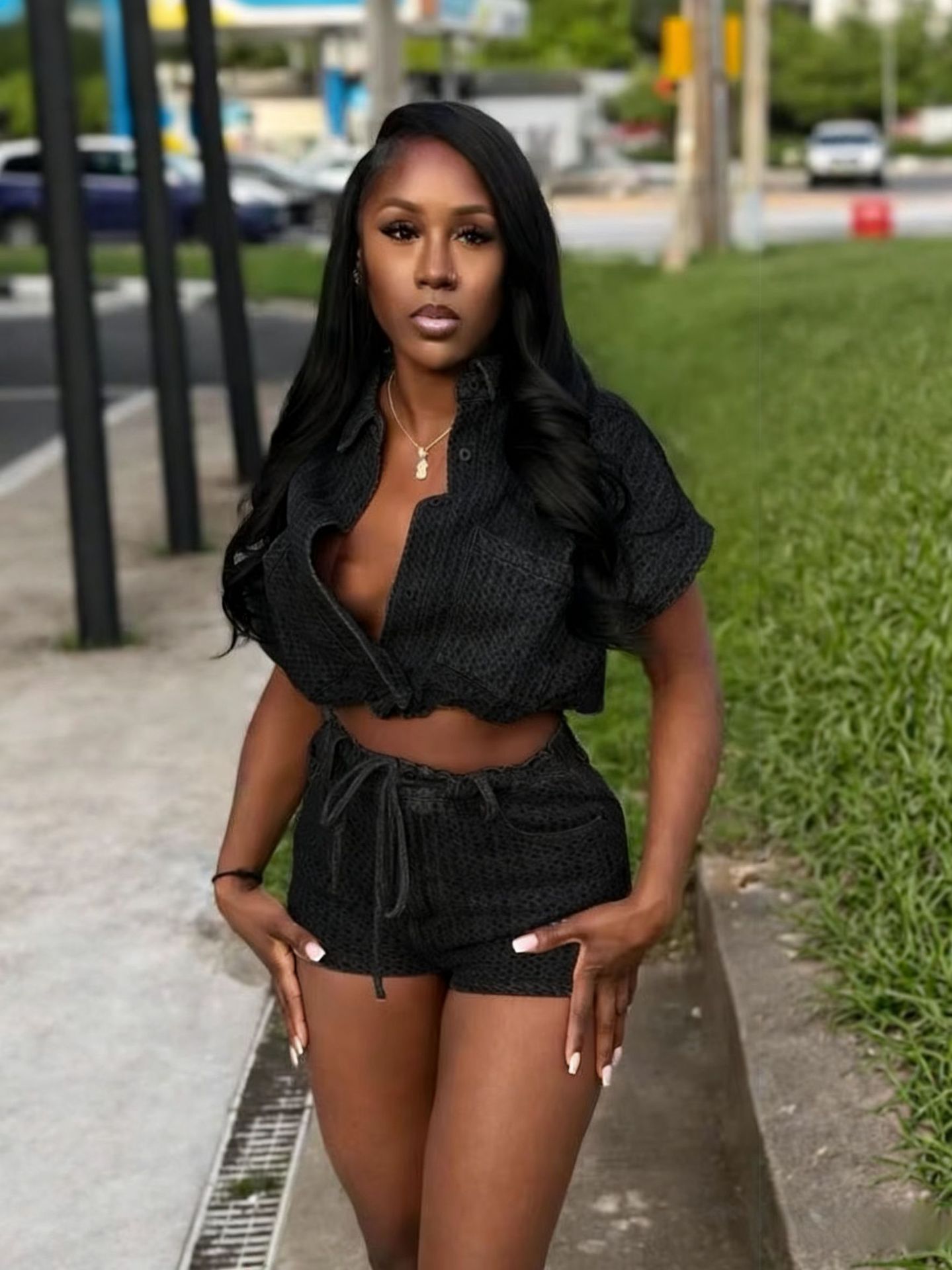 Chic Summer 2 Piece Sets Denim - Women'S Fashion Vest Tops review and price