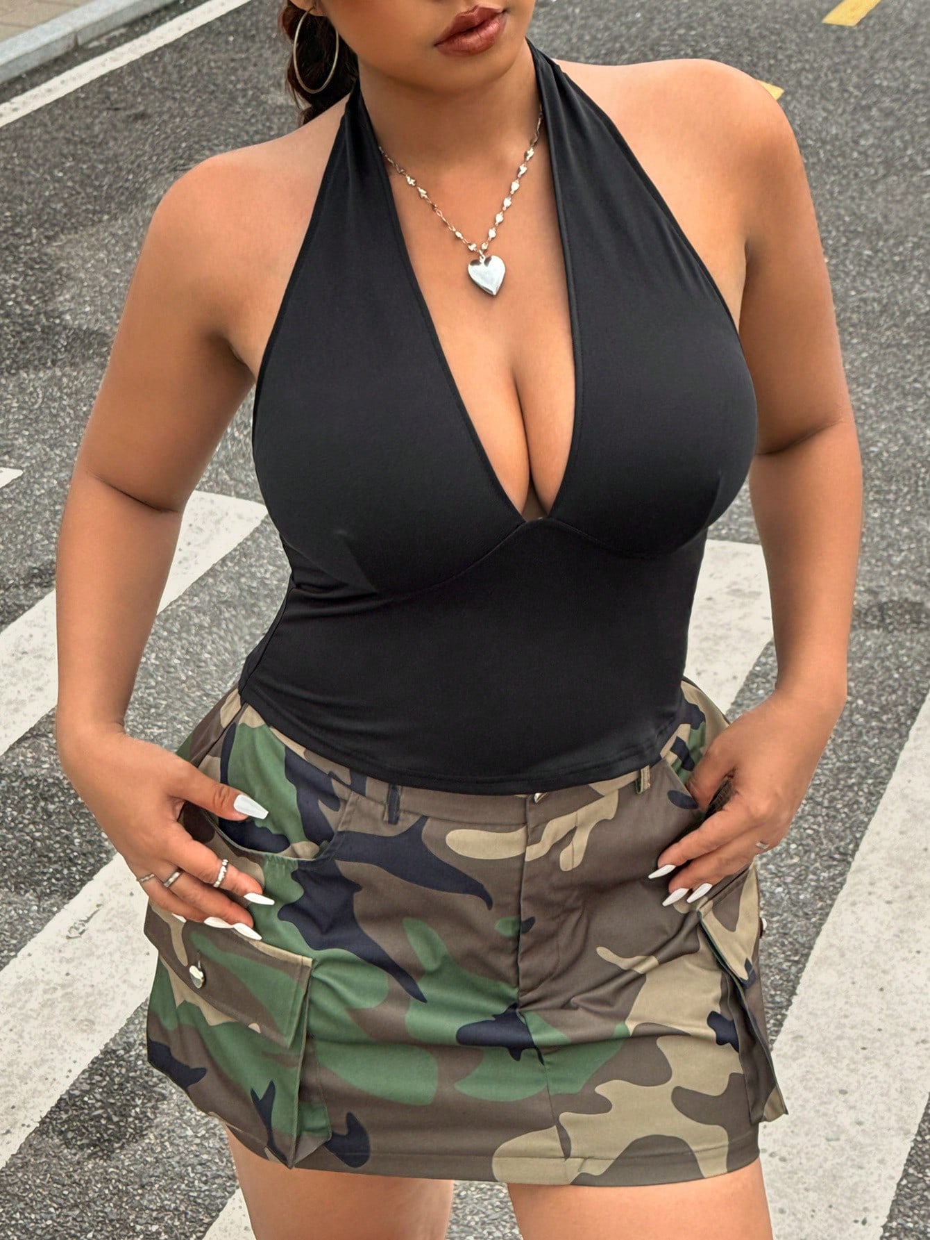 New Fashion Solid Color Plus S - Women'S Fashion Vest Tops review and price