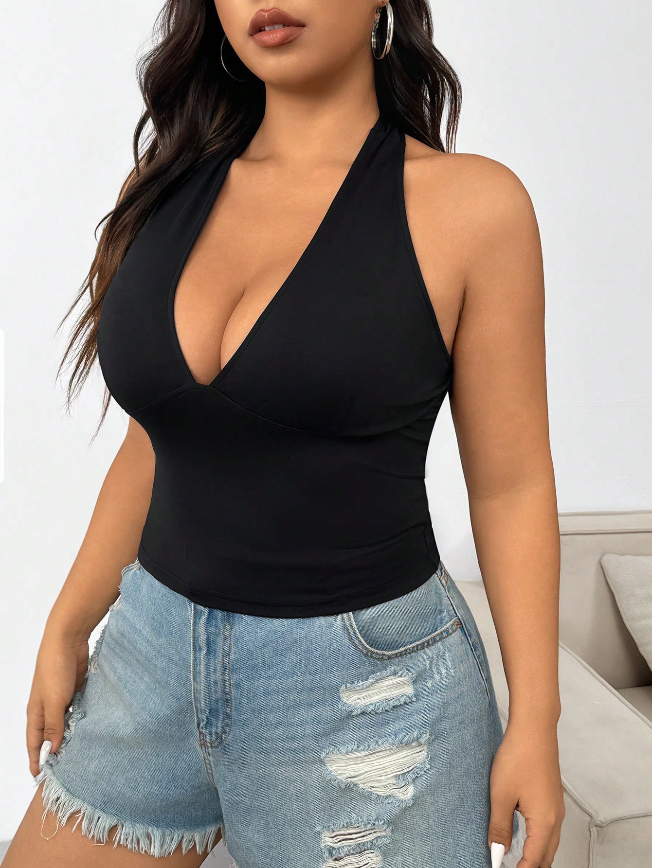 New Fashion Solid Color Plus S - Women'S Fashion Vest Tops review and price