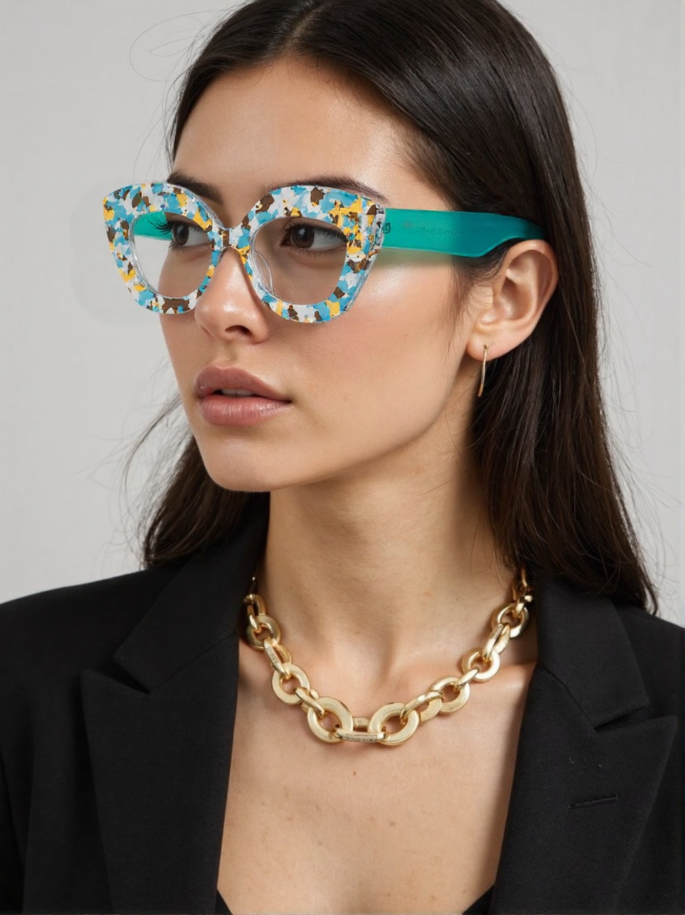 Large Frame Cat-Eye Floral Gla - Women'S Fashion Glasses Non Prescription review and price