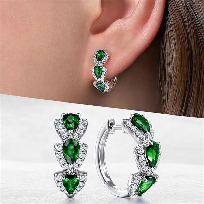 New Klein Blue Zircon Hoop Ear - Women'S Fashion Magazine review and price