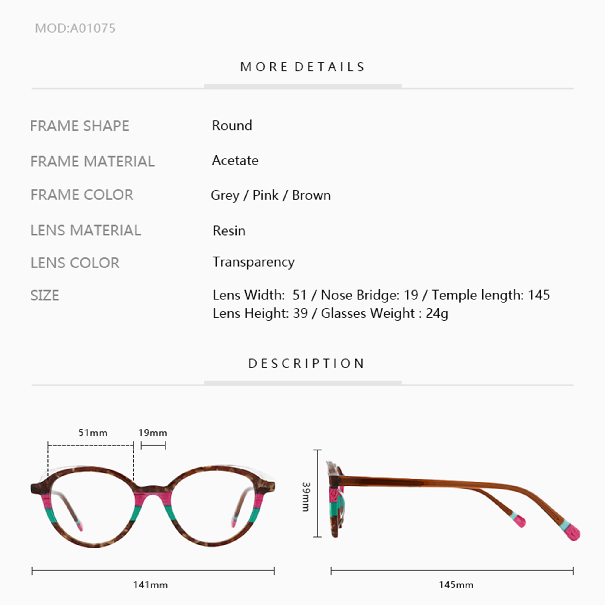 ZENOTTIC Design Women Oval Ace - Women'S Fashion Glasses Non Prescription review and price