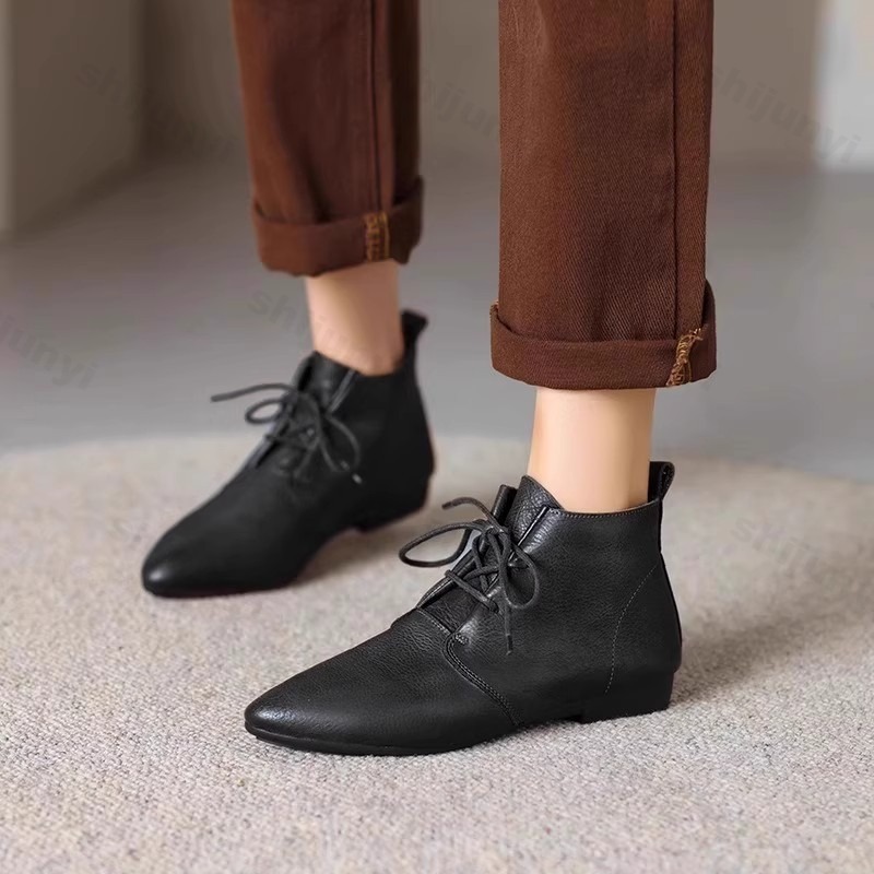 Women Short Boots 2025 Leather - Women Fashion Trend 2025 review and price