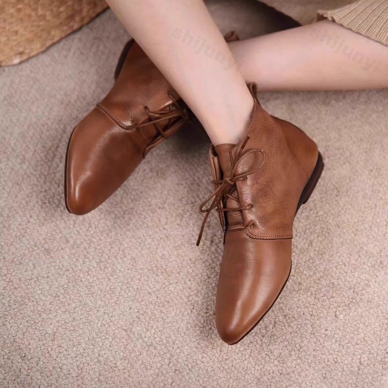 Women Short Boots 2025 Leather - Women Fashion Trend 2025 review and price