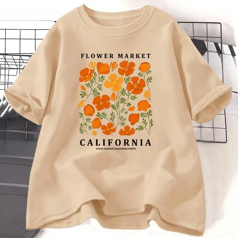 Flower Market California T Shi - Women'S Fashion Market Size review and price