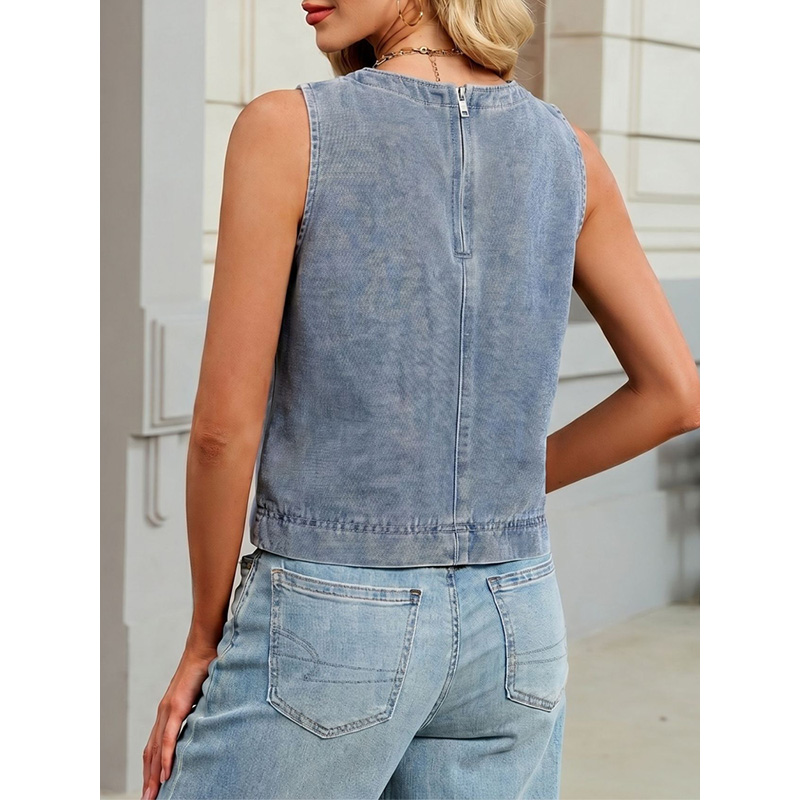 Benuynffy Casual Round Neck De - Women'S Fashion Vest Tops review and price