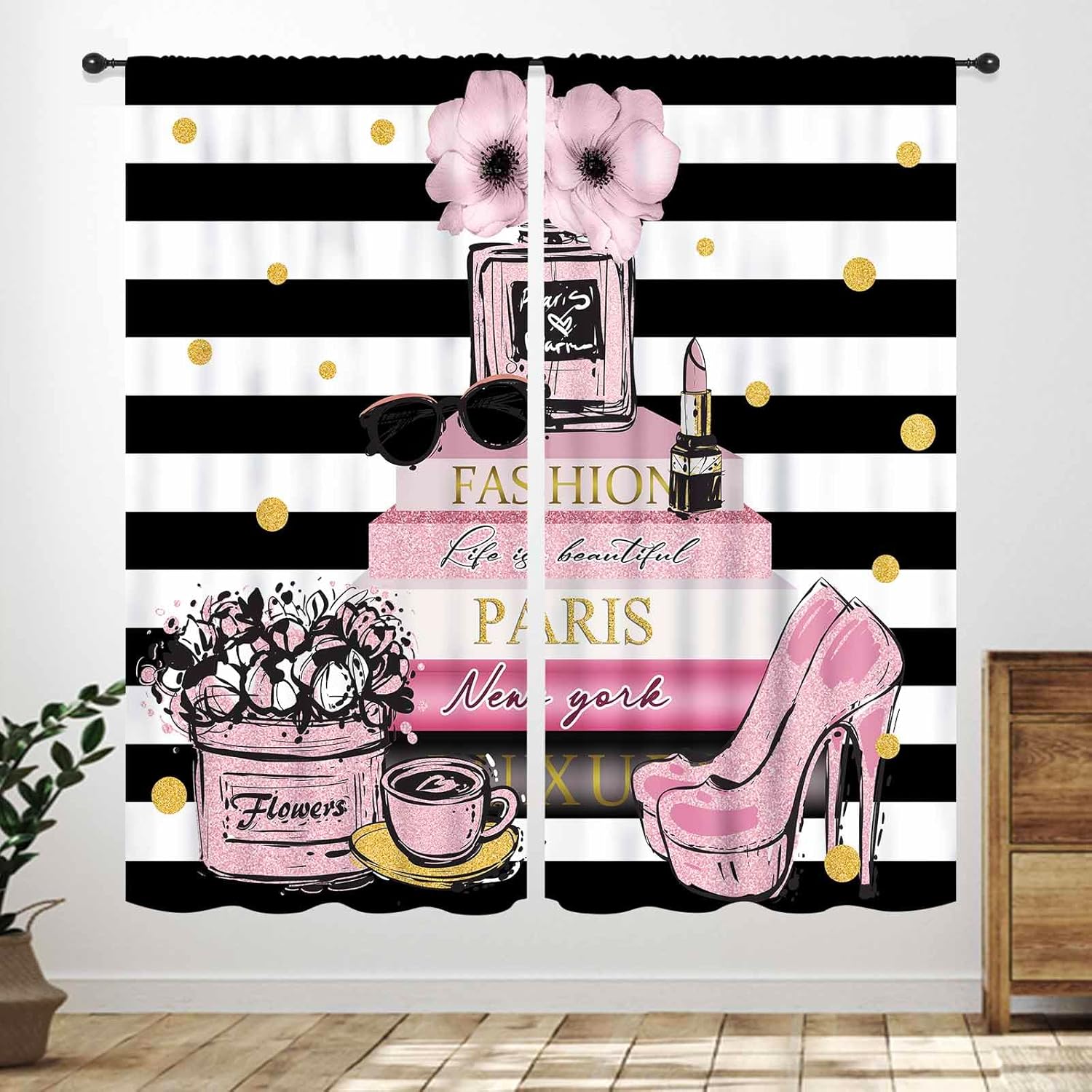 Pink Fashion Women Curtain for - Women'S Fashion Magazine review and price