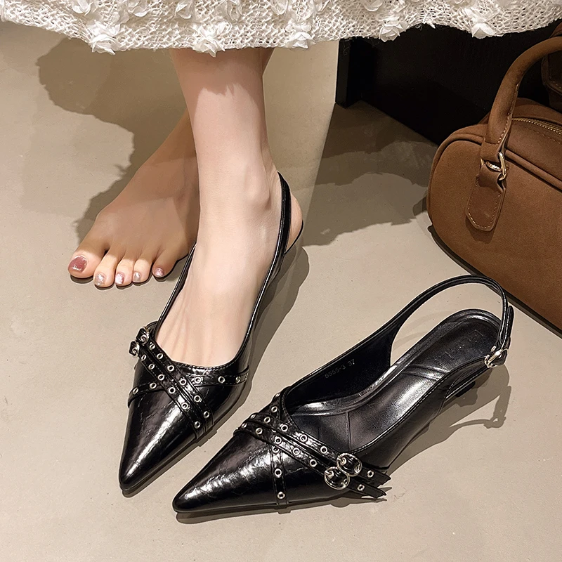 2025 New Women Pointed Toe San - Women Fashion Trend 2025 review and price