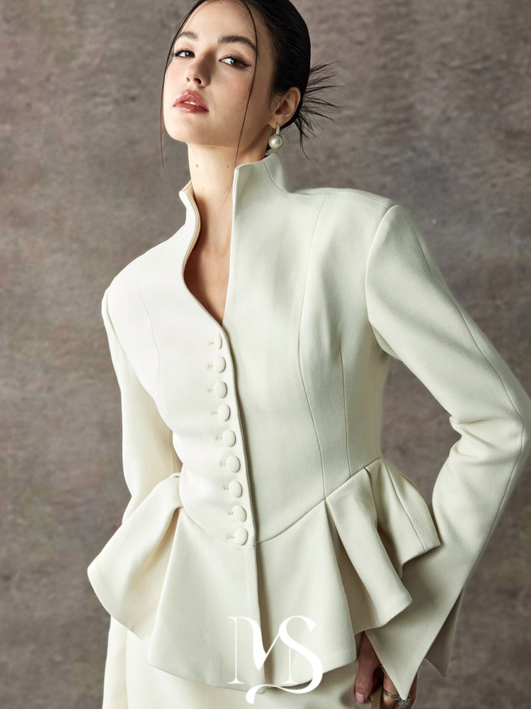 IG26 Women's Stand Collar Pepl - Women'S Fashion Blazer review and price