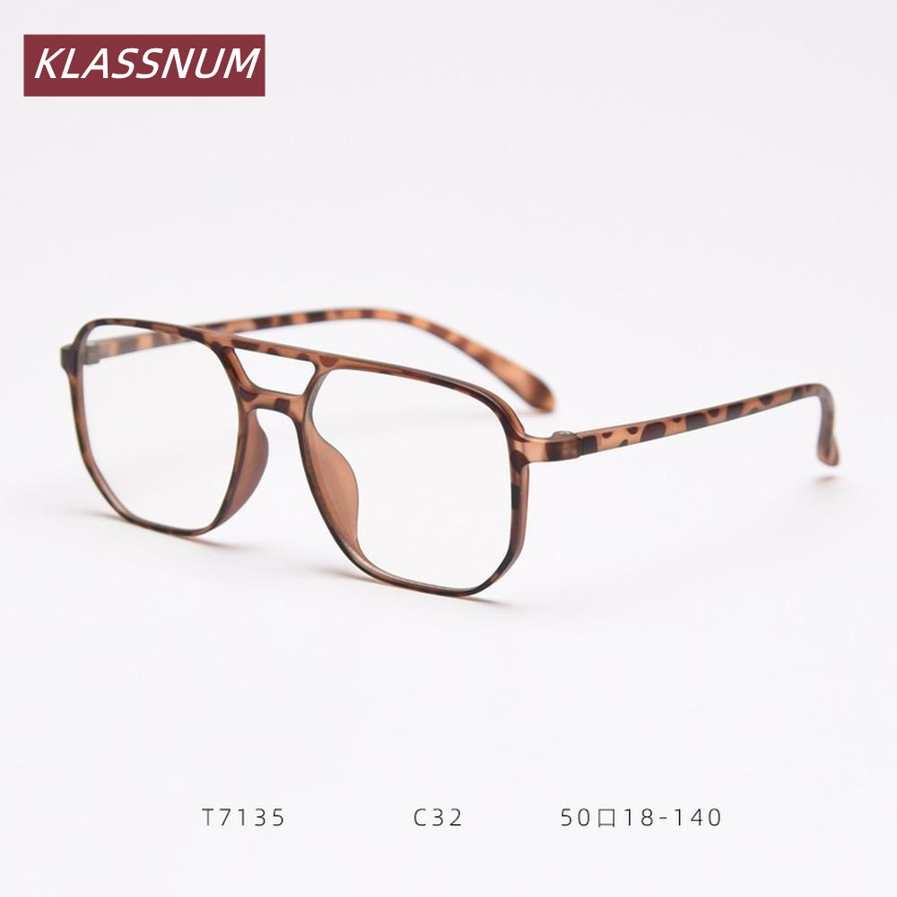 KLASSNUM Double Bridge Square  - Women'S Fashion Glasses Non Prescription review and price
