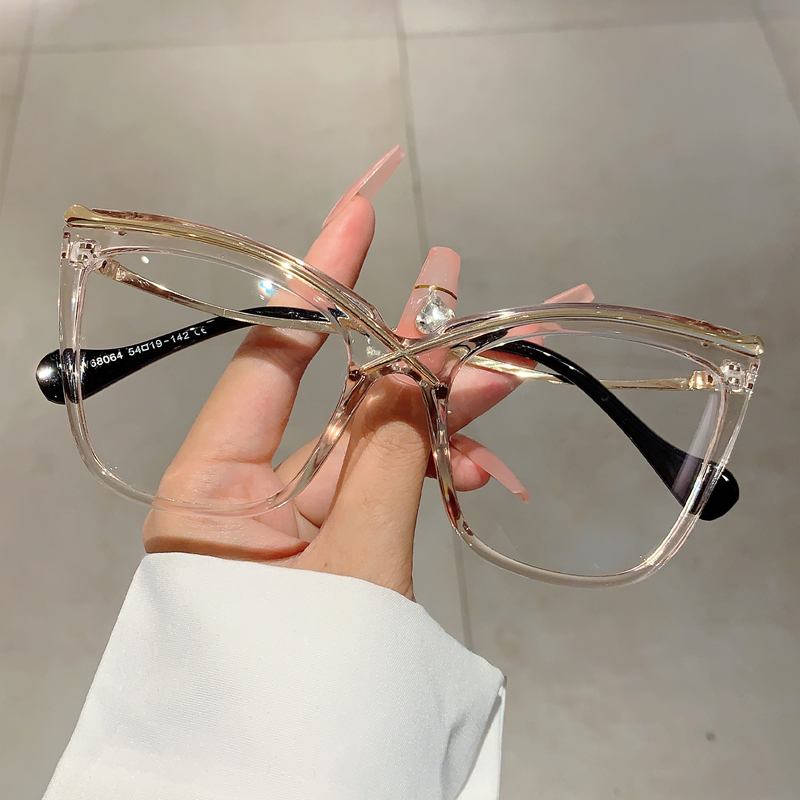 KAMMPT Oversized Cat Eye Eyegl - Women'S Fashion Glasses Non Prescription review and price