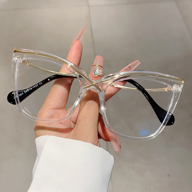 KAMMPT Oversized Cat Eye Eyegl - Women'S Fashion Glasses Non Prescription review and price