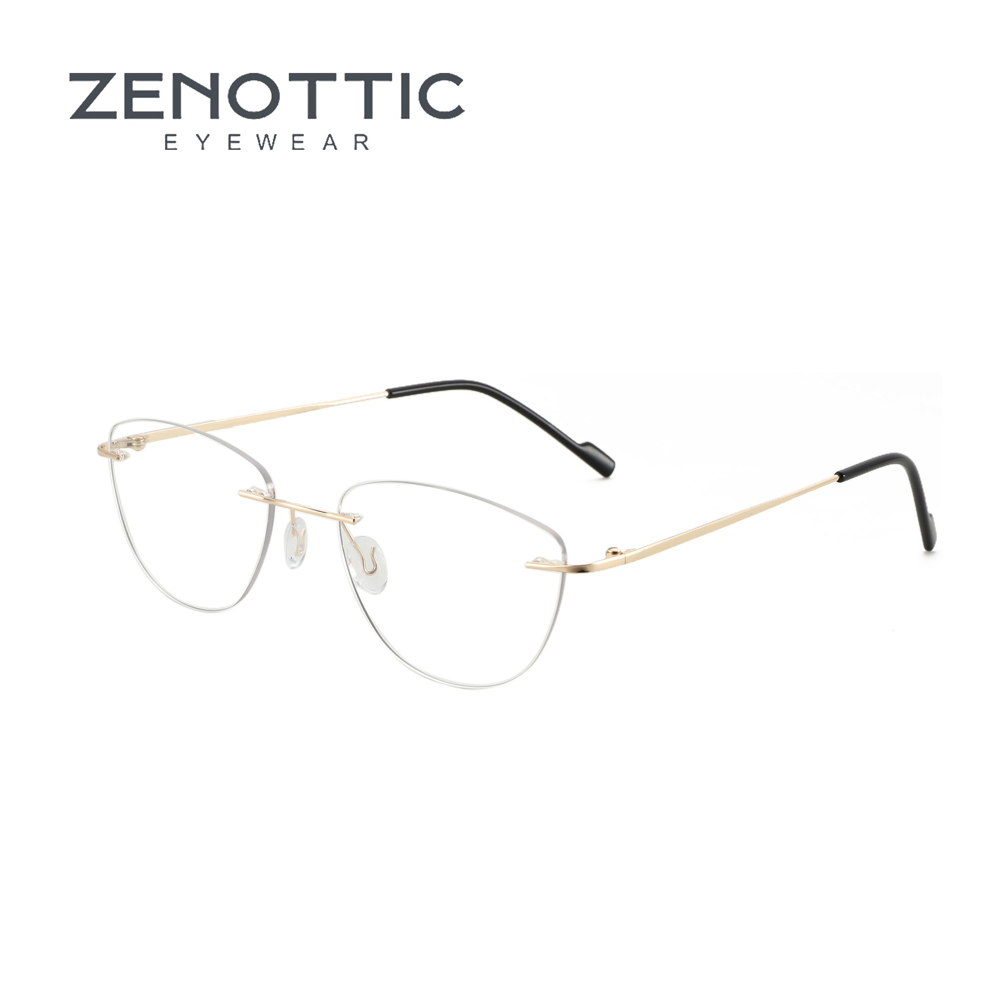 ZENOTTIC Fashion Cat Eye Rimle - Women'S Fashion Glasses Non Prescription review and price