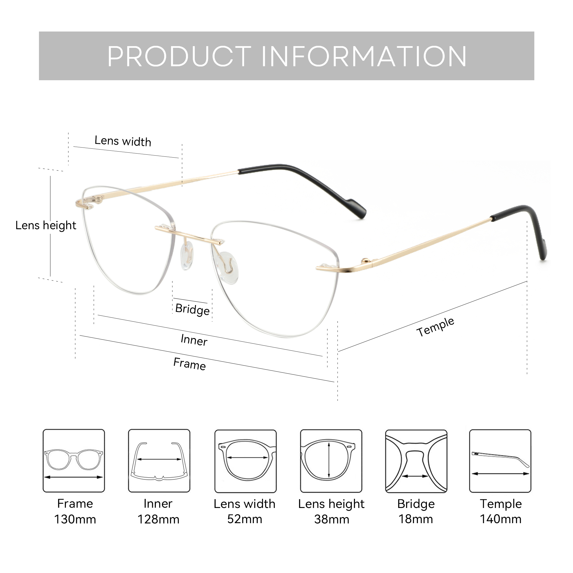 ZENOTTIC Fashion Cat Eye Rimle - Women'S Fashion Glasses Non Prescription review and price