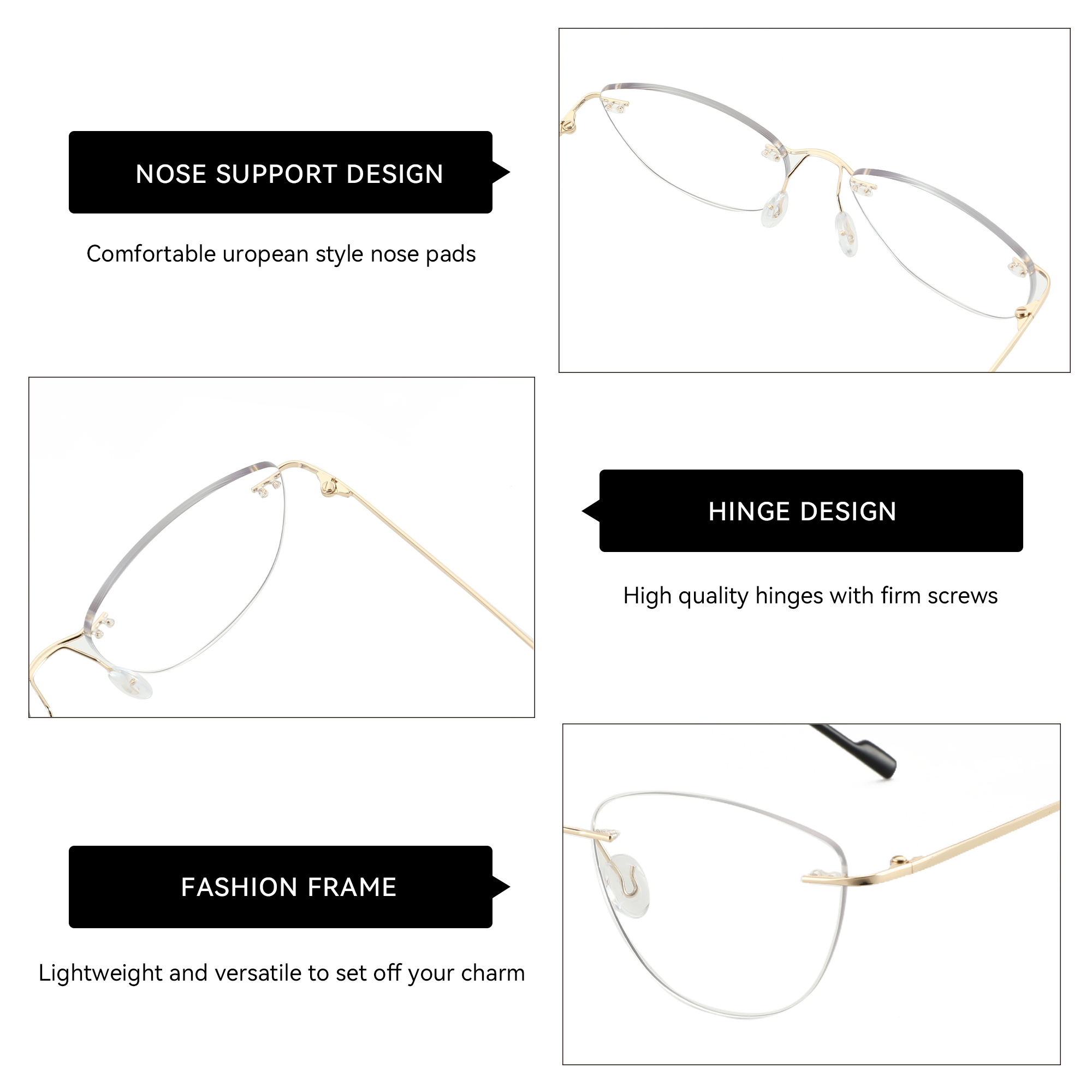 ZENOTTIC Fashion Cat Eye Rimle - Women'S Fashion Glasses Non Prescription review and price