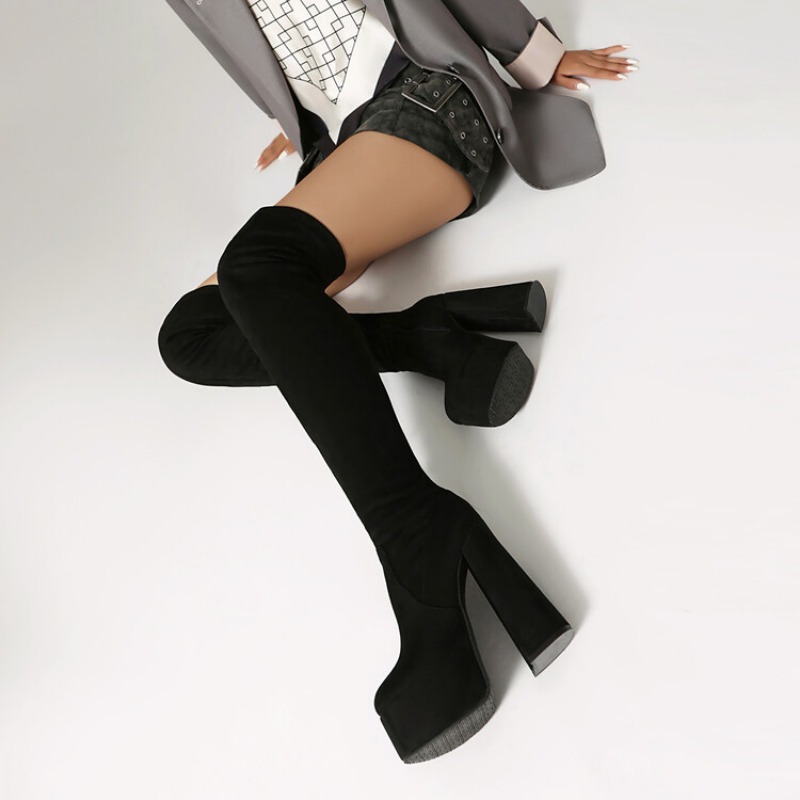 14cm Square Heel Waterproof Pl - Women'S Fashion Magazine review and price